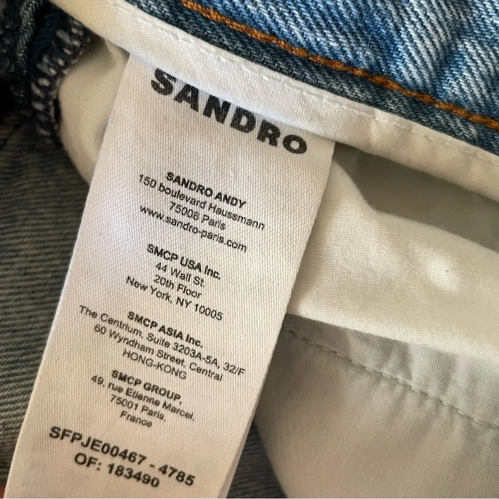 Sandro Wide Leg Jeans Size 34FR XS US - Picture 10 of 11
